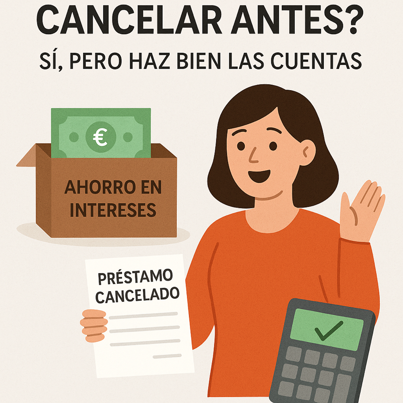 Cancelar préstamo antes de tiempo
