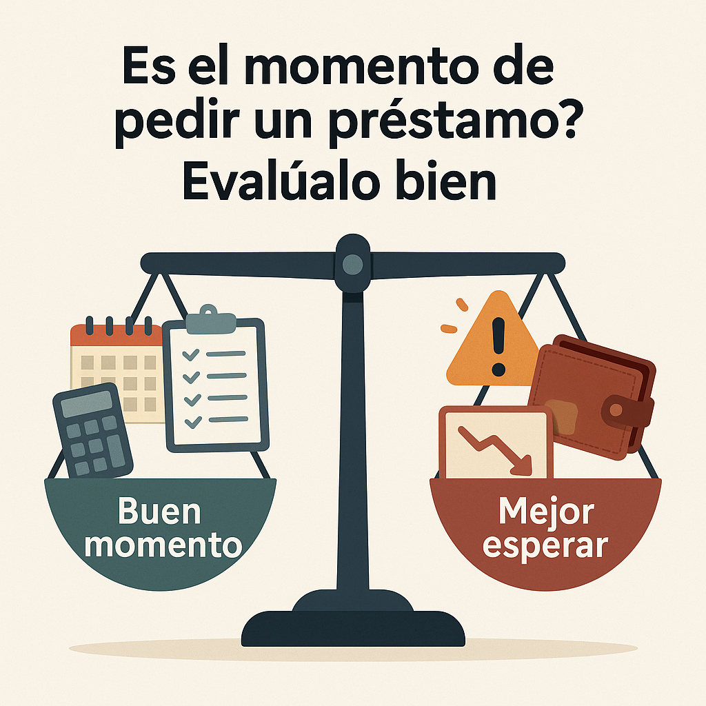 cuándo pedir un préstamo