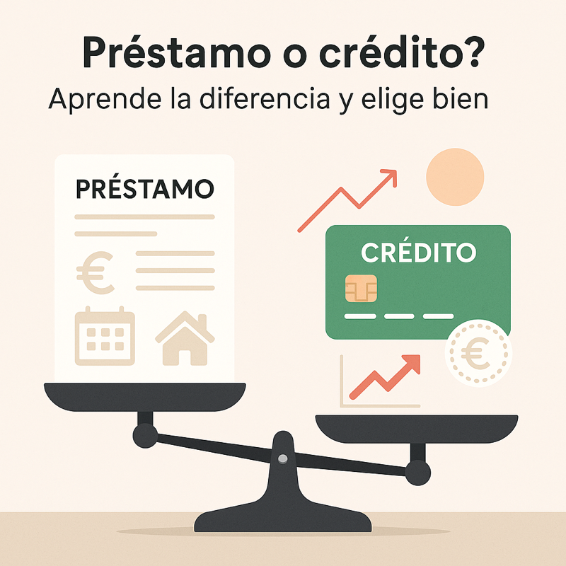 diferencia entre préstamo y crédito