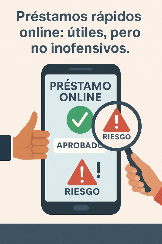 Préstamos rápidos online: útiles, pero no inofensivos.